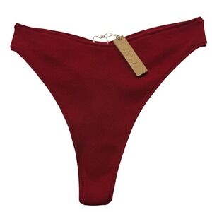 SKIMS Cotton Rib Dipped Thong Brick 2X